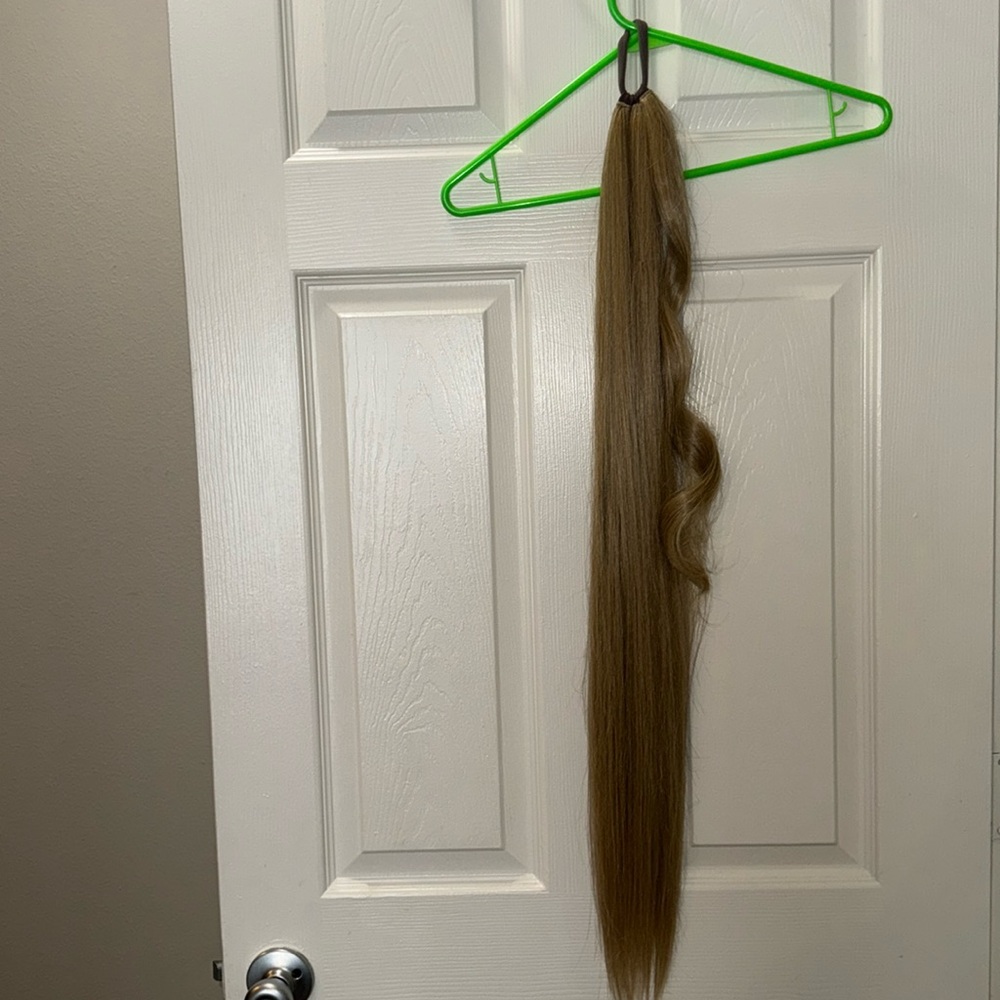Insert Name Here Extra Long Straight Blonde Hair Extensions Ponytail Extension